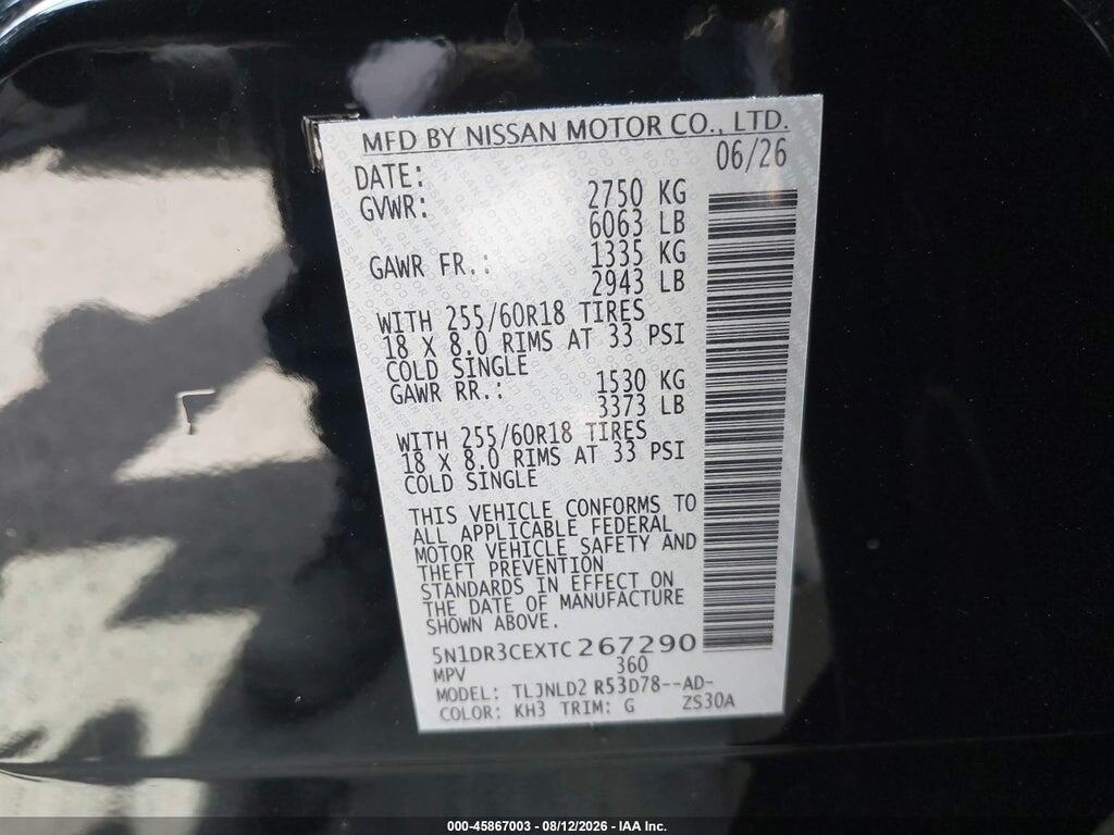 5N1DR3CEXTC267290 2026 NISSAN PATHFINDER photo no. 9