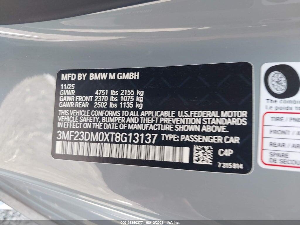 3MF23DM0XT8G13137 2026 BMW M2 photo no. 9