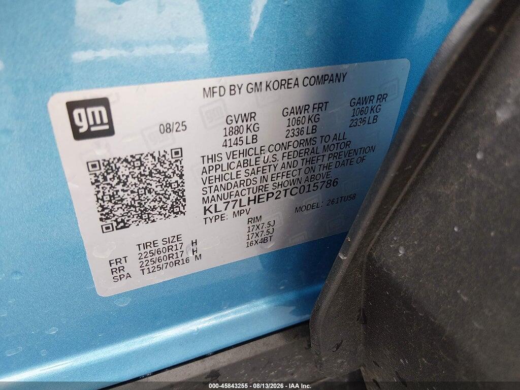KL77LHEP2TC015786 2026 CHEVROLET TRAX photo no. 9