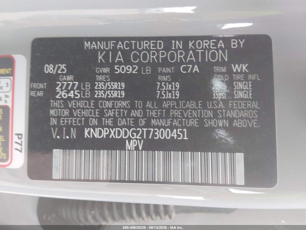 KNDPXDDG2T7300451 2026 KIA SPORTAGE HYBRID photo no. 9