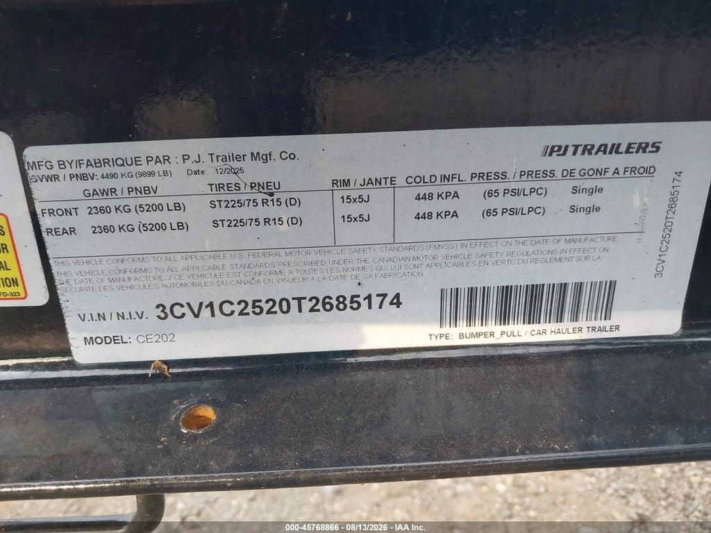3CV1C2520T2685174 2026 OTHER OTHER photo no. 9