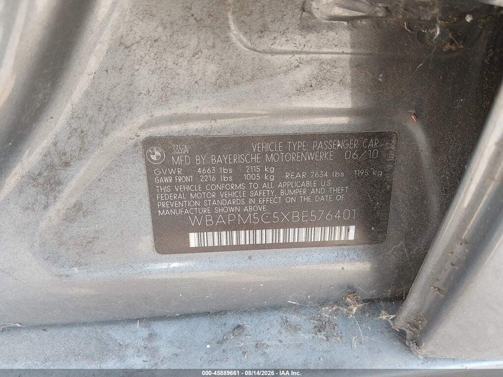 WBAPM5C5XBE576401 2011 BMW 335I photo no. 9