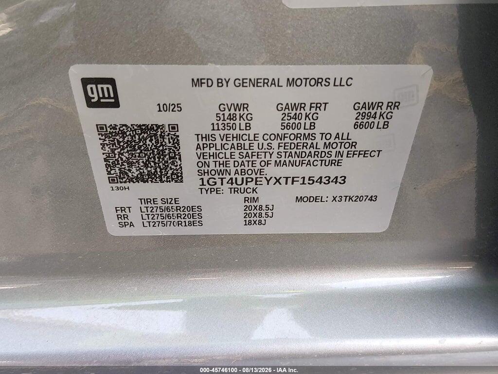 1GT4UPEYXTF154343 2026 GMC SIERRA 2500 HD photo no. 9
