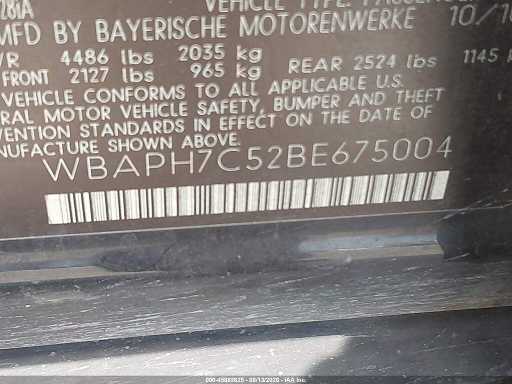 WBAPH7C52BE675004 2011 BMW 328I photo no. 9