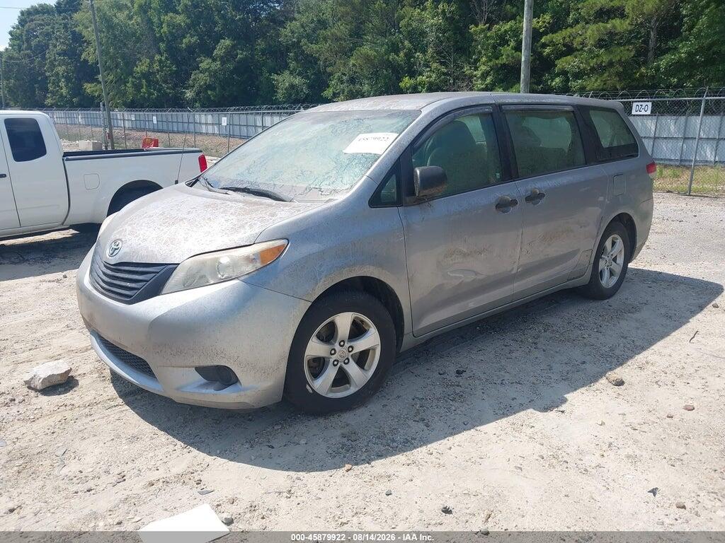 5TDZK3DC5BS164917 2011 TOYOTA SIENNA photo no. 2
