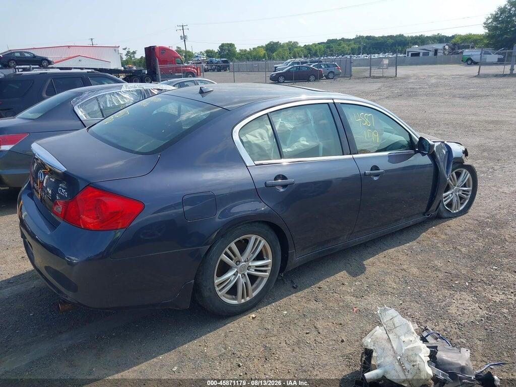 JN1DV6AR2BM650708 2011 INFINITI G25X photo no. 4