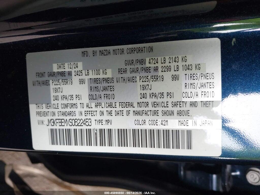 JM3KFBEMXS0622453 2025 MAZDA CX-5 photo no. 9