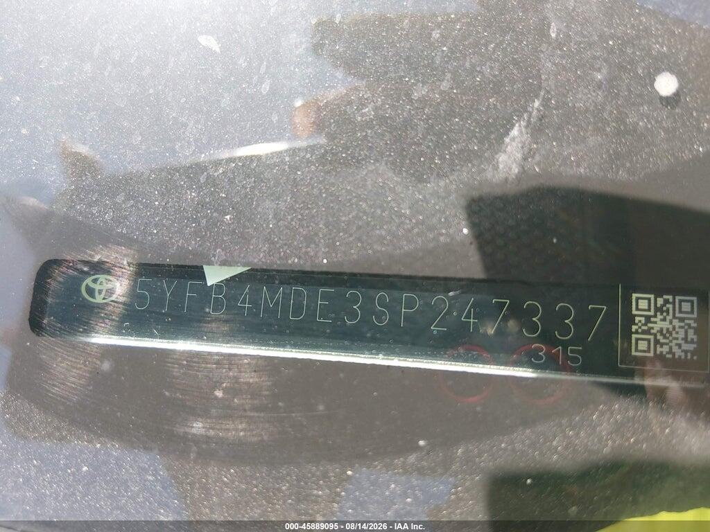 5YFB4MDE3SP247337 2025 TOYOTA COROLLA photo no. 9