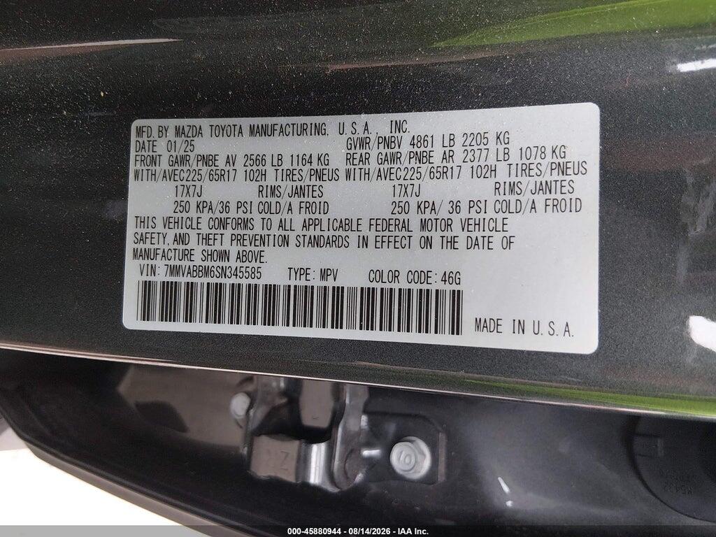 7MMVABBM6SN345585 2025 MAZDA CX-50 photo no. 9