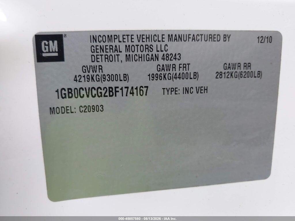 1GB0CVCG2BF174167 2011 CHEVROLET SILVERADO 2500HD photo no. 9