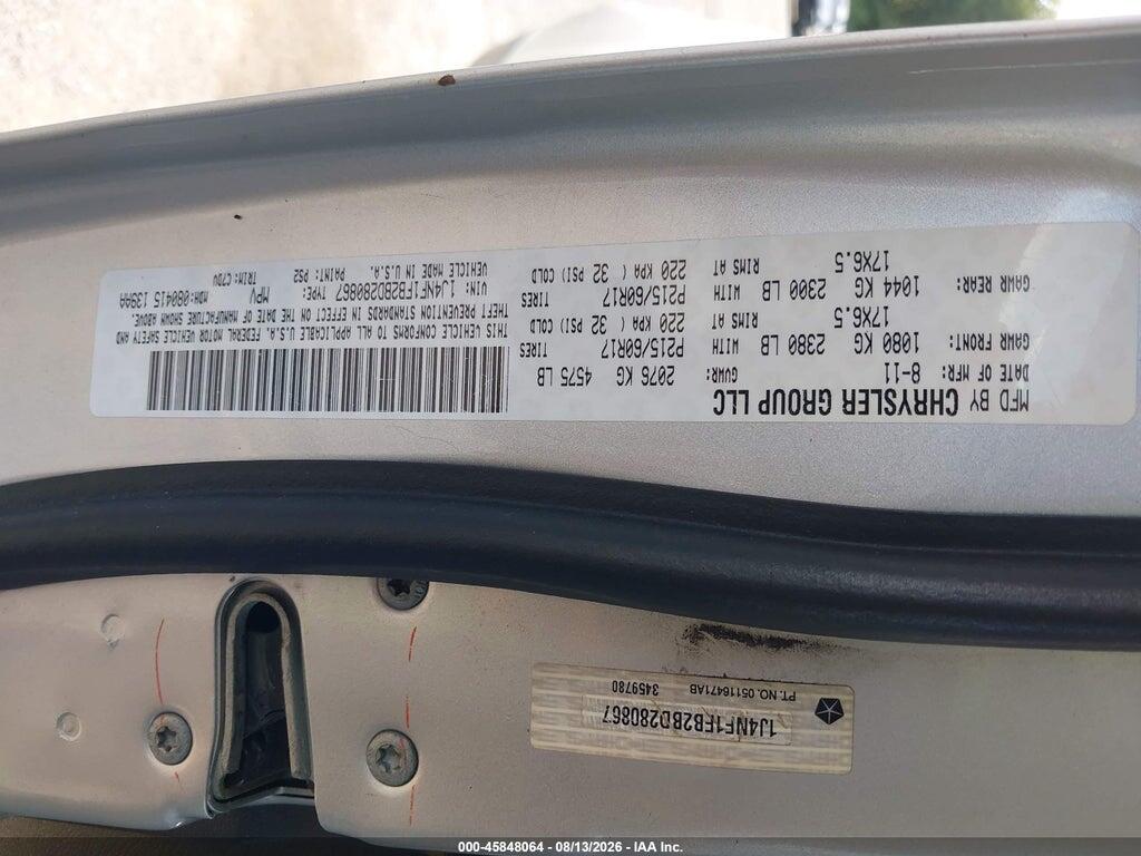 1J4NF1FB2BD280867 2011 JEEP COMPASS photo no. 9