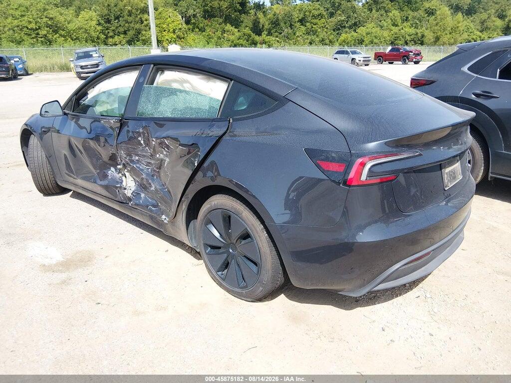 5YJ3E1EB0SF901727 2025 TESLA MODEL 3 photo no. 3