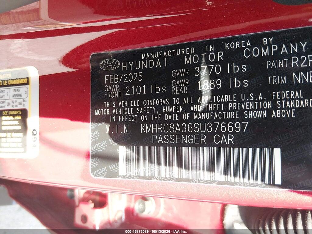 KMHRC8A36SU376697 2025 HYUNDAI VENUE photo no. 9