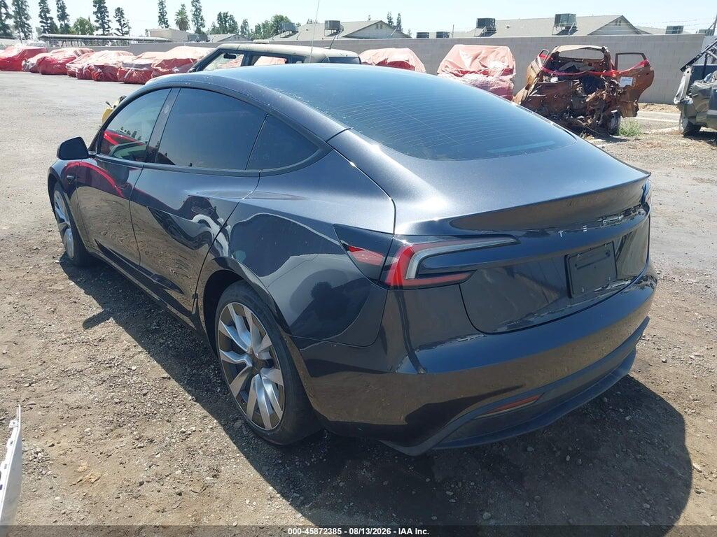 5YJ3E1EA7SF025052 2025 TESLA MODEL 3 photo no. 3