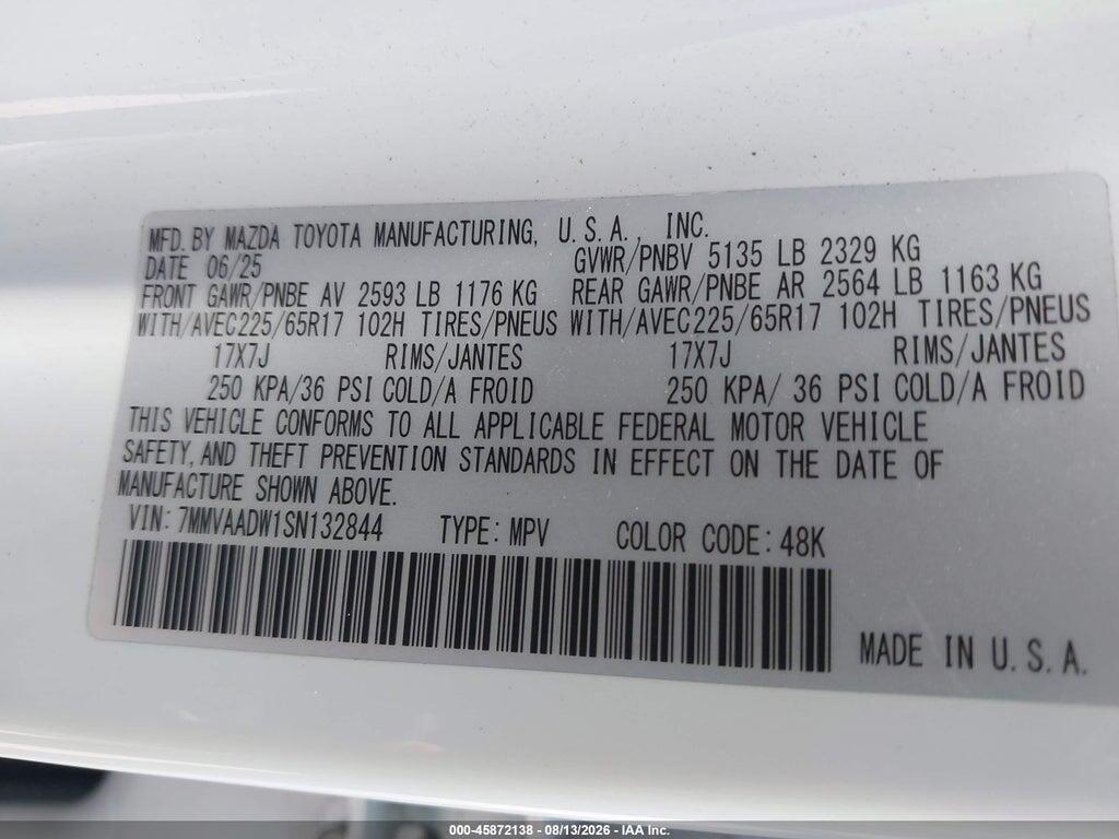 7MMVAADW1SN132844 2025 MAZDA CX-50 HYBRID photo no. 9