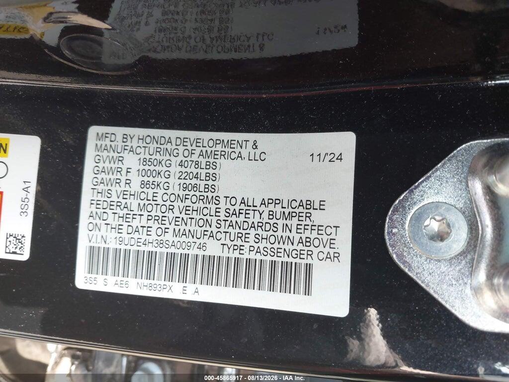 19UDE4H38SA009746 2025 ACURA INTEGRA photo no. 9