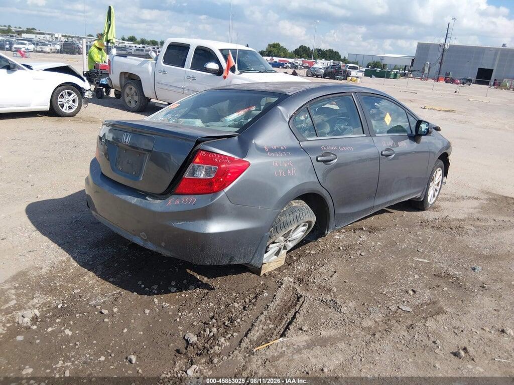19XFB2F88CE061394 2012 HONDA CIVIC photo no. 4
