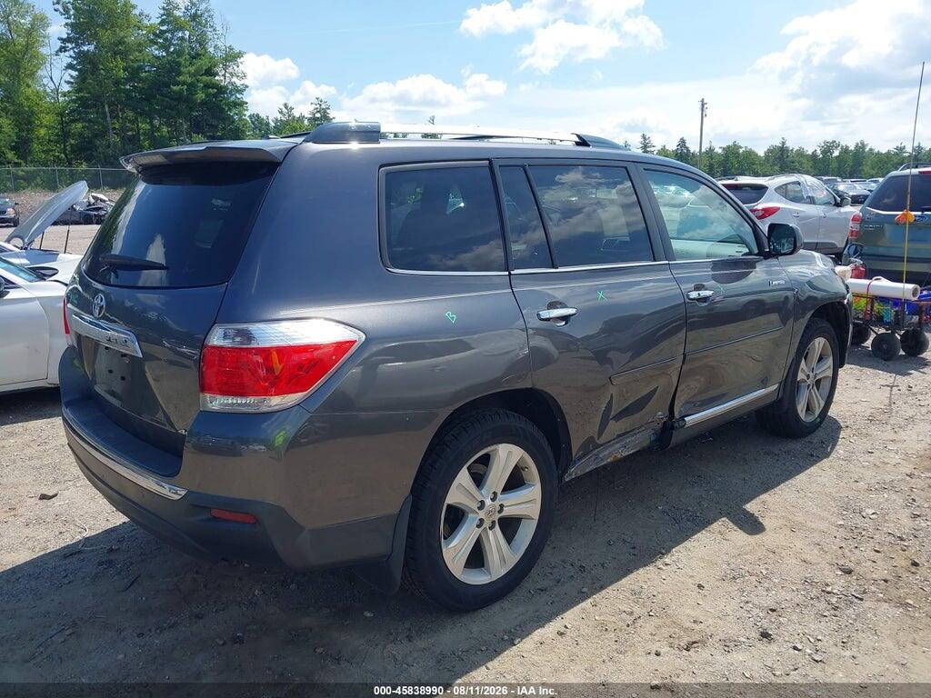 5TDDK3EH8CS151178 2012 TOYOTA HIGHLANDER photo no. 4