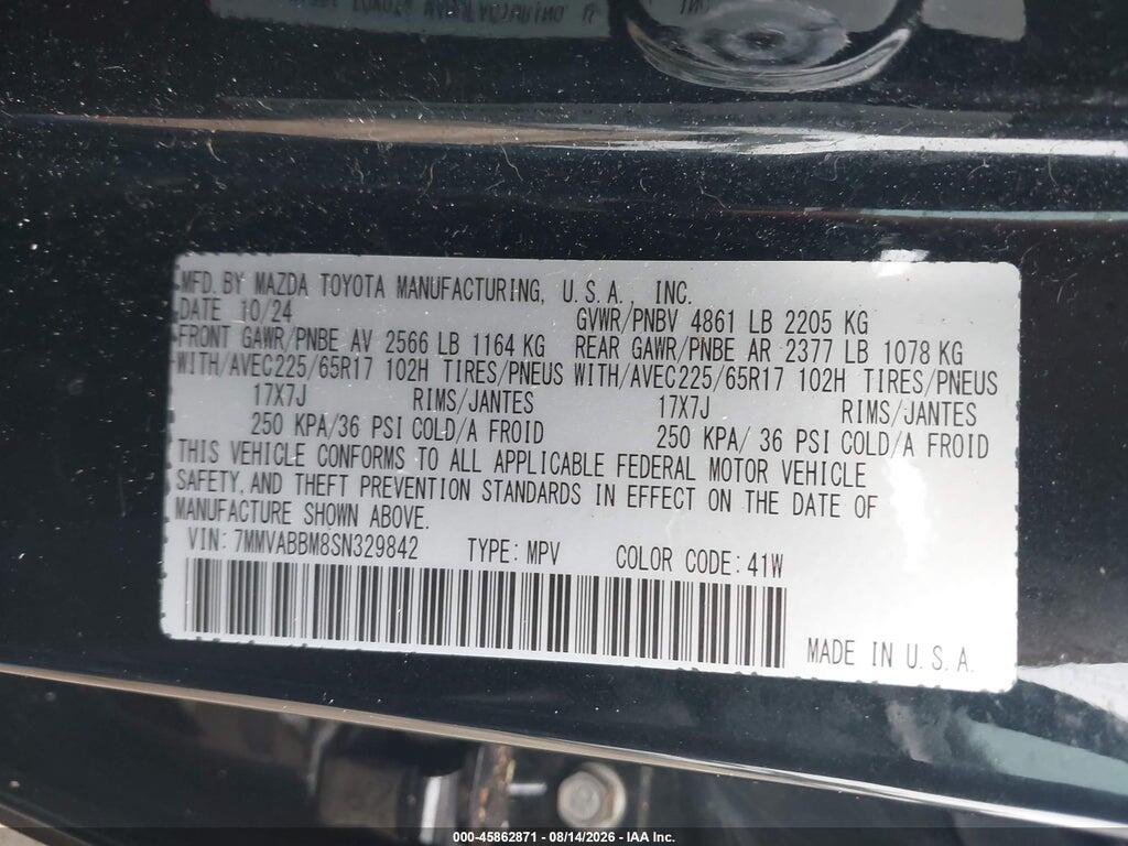 7MMVABBM8SN329842 2025 MAZDA CX-50 photo no. 9