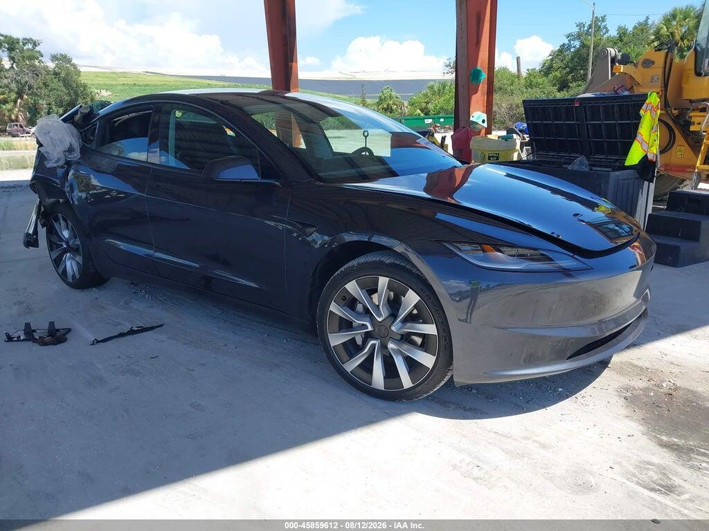 5YJ3E1EAXSF037857 2025 TESLA MODEL 3 photo no. 1