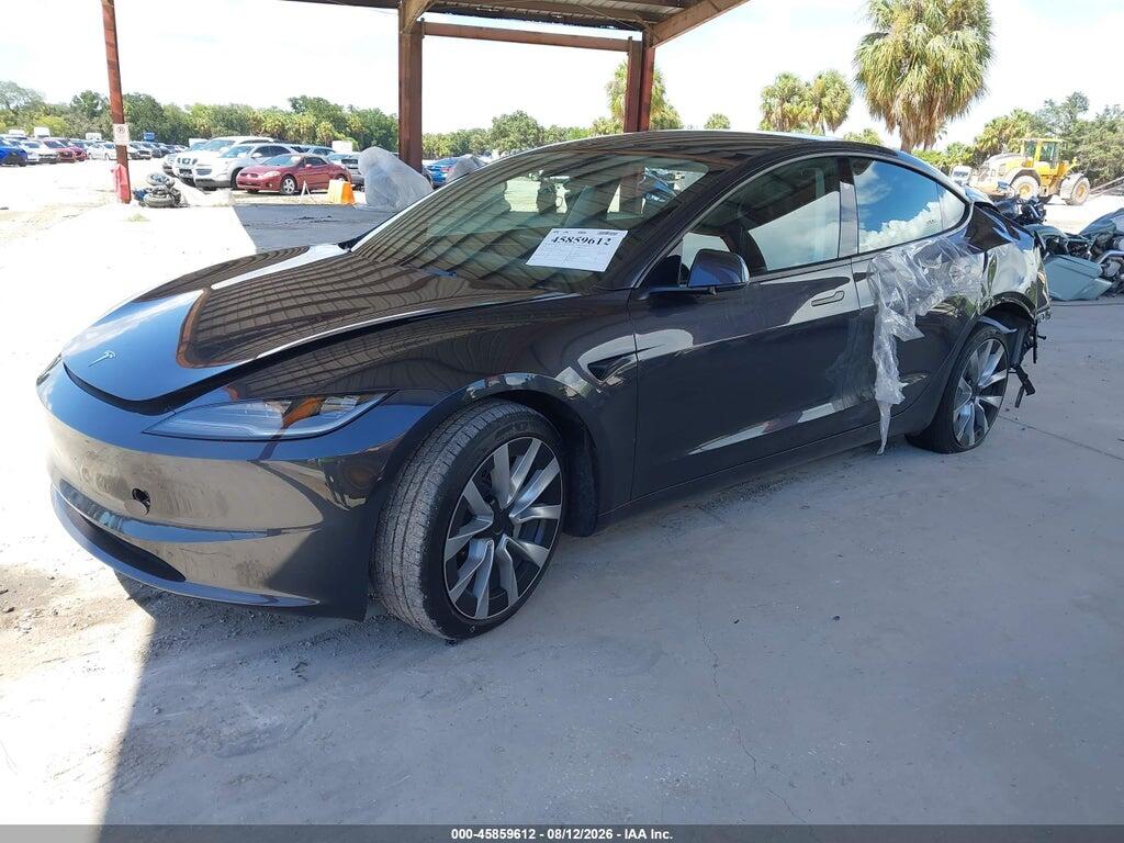 5YJ3E1EAXSF037857 2025 TESLA MODEL 3 photo no. 2