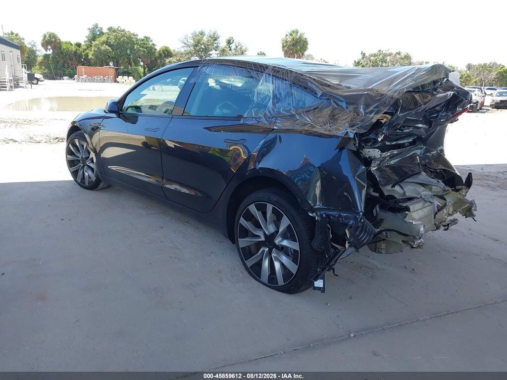 5YJ3E1EAXSF037857 2025 TESLA MODEL 3 photo no. 3