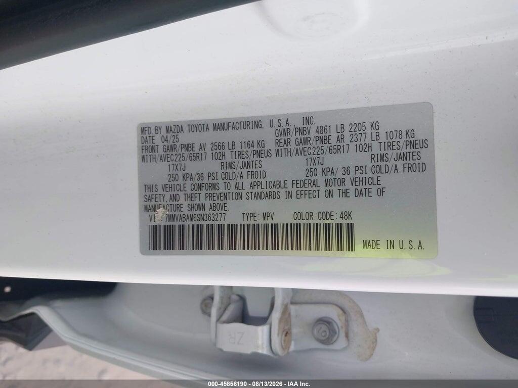 7MMVABAM6SN363277 2025 MAZDA CX-50 photo no. 9