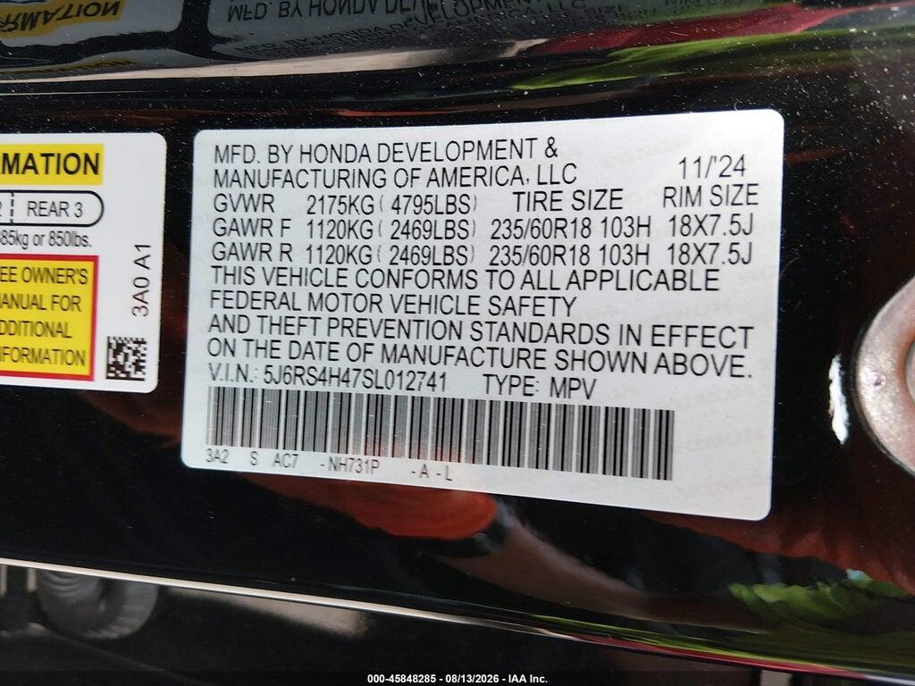 5J6RS4H47SL012741 2025 HONDA CR-V photo no. 9