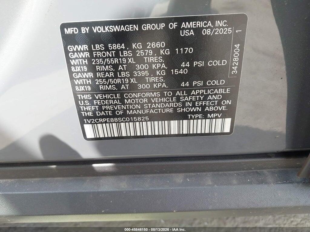 1V2CRPE88SC015825 2025 VOLKSWAGEN ID.4 photo no. 9