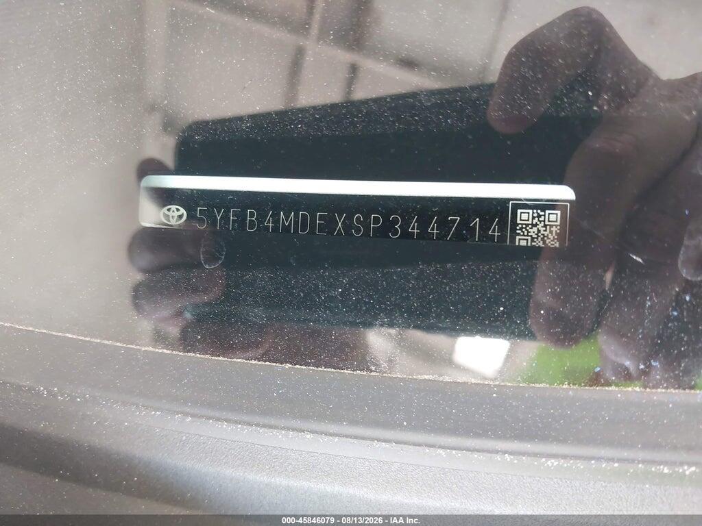 5YFB4MDEXSP344714 2025 TOYOTA COROLLA photo no. 9