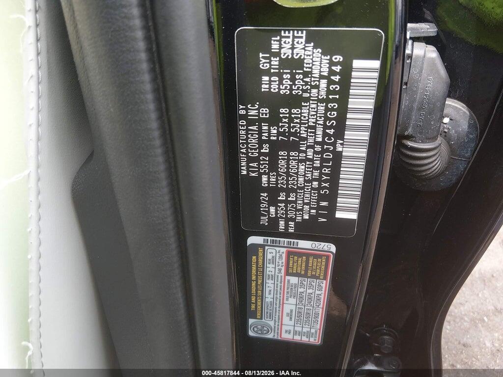 5XYRLDJC4SG313449 2025 KIA SORENTO photo no. 9