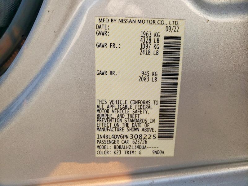 1N4BL4DV6PN308225 2023 NISSAN ALTIMA photo no. 12