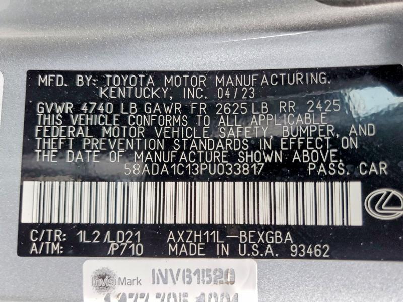2023 LEXUS ES 300H BASE — Фото 13 из 13