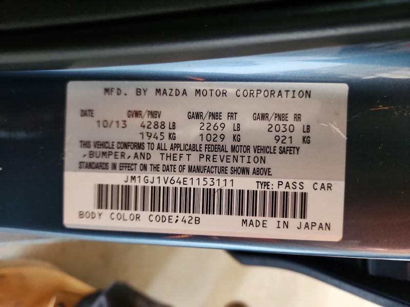 2014 MAZDA 6 TOURING — Фото 12 из 12