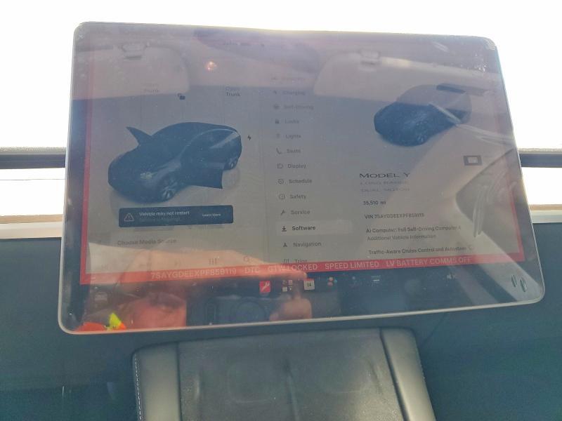 7SAYGDEEXPF859119 2023 TESLA MODEL Y photo no. 9