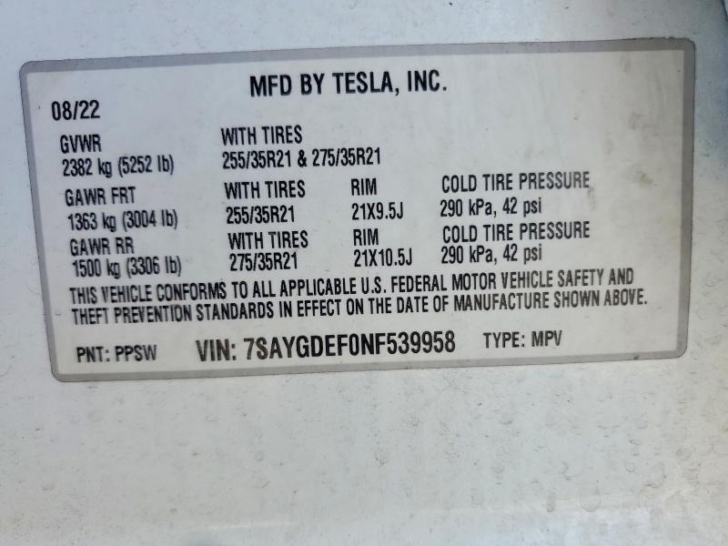 2022 TESLA MODEL Y — Фото 12 из 12