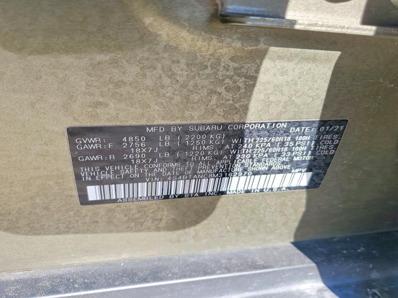 2021 SUBARU OUTBACK LIMITED — Фото 13 из 13