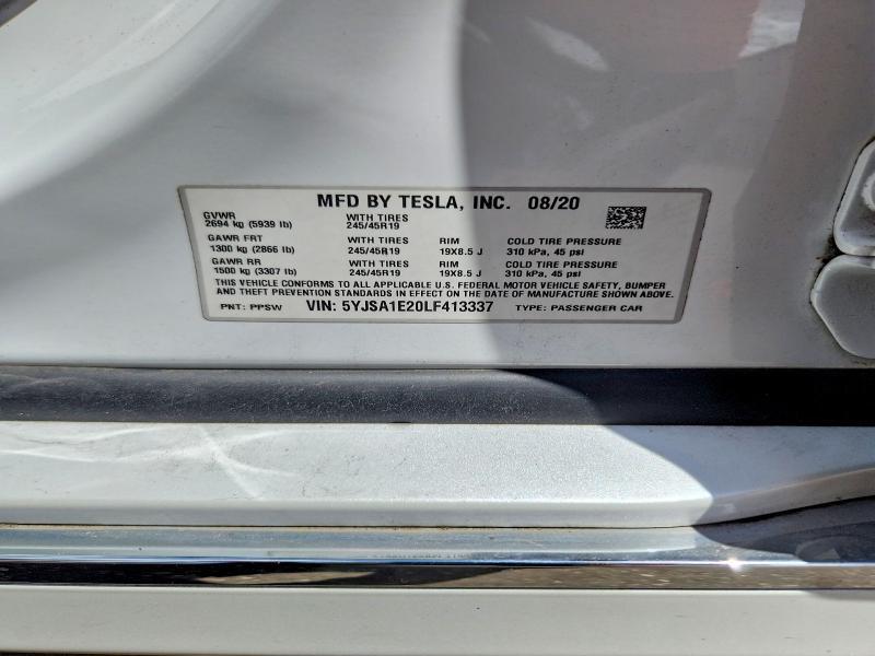 2020 TESLA MODEL S — Фото 12 из 12