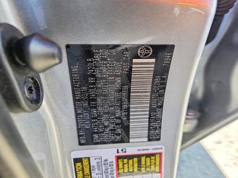 2018 TOYOTA CAMRY LE — Фото 12 из 12
