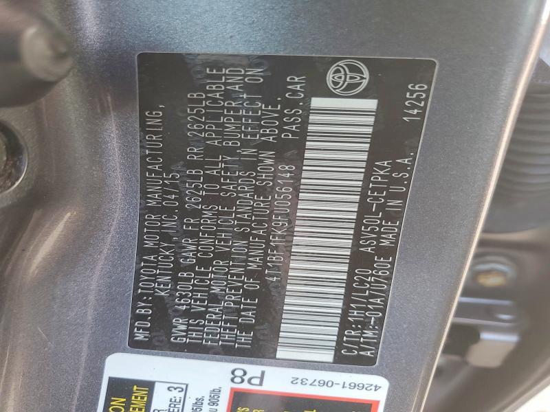 2015 TOYOTA CAMRY XSE — Фото 12 из 12