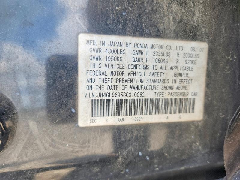 JH4CL96958C010062 2008 ACURA TSX photo no. 12