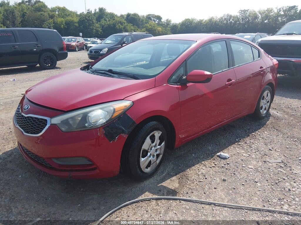 KNAFK4A67G5438507 2016 KIA FORTE photo no. 2