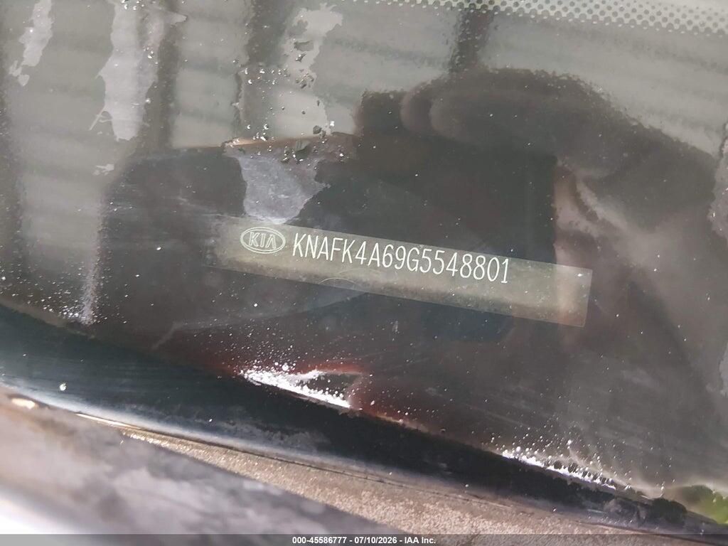 KNAFK4A69G5548801 2016 KIA FORTE photo no. 9