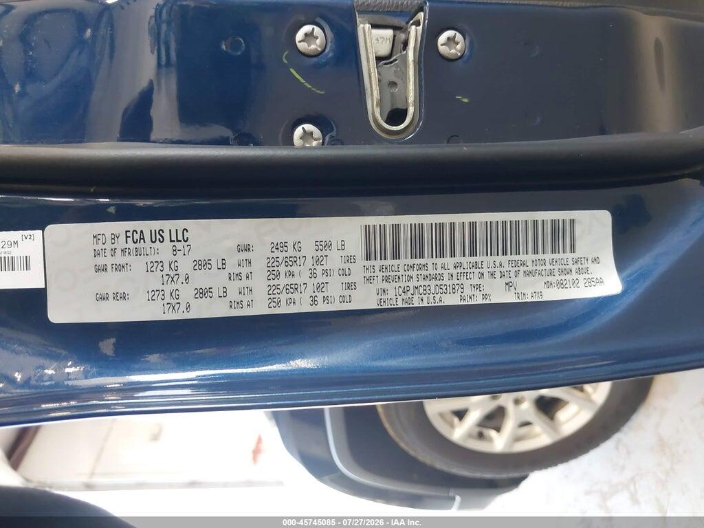 1C4PJMCB3JD531879 2018 JEEP CHEROKEE photo no. 9