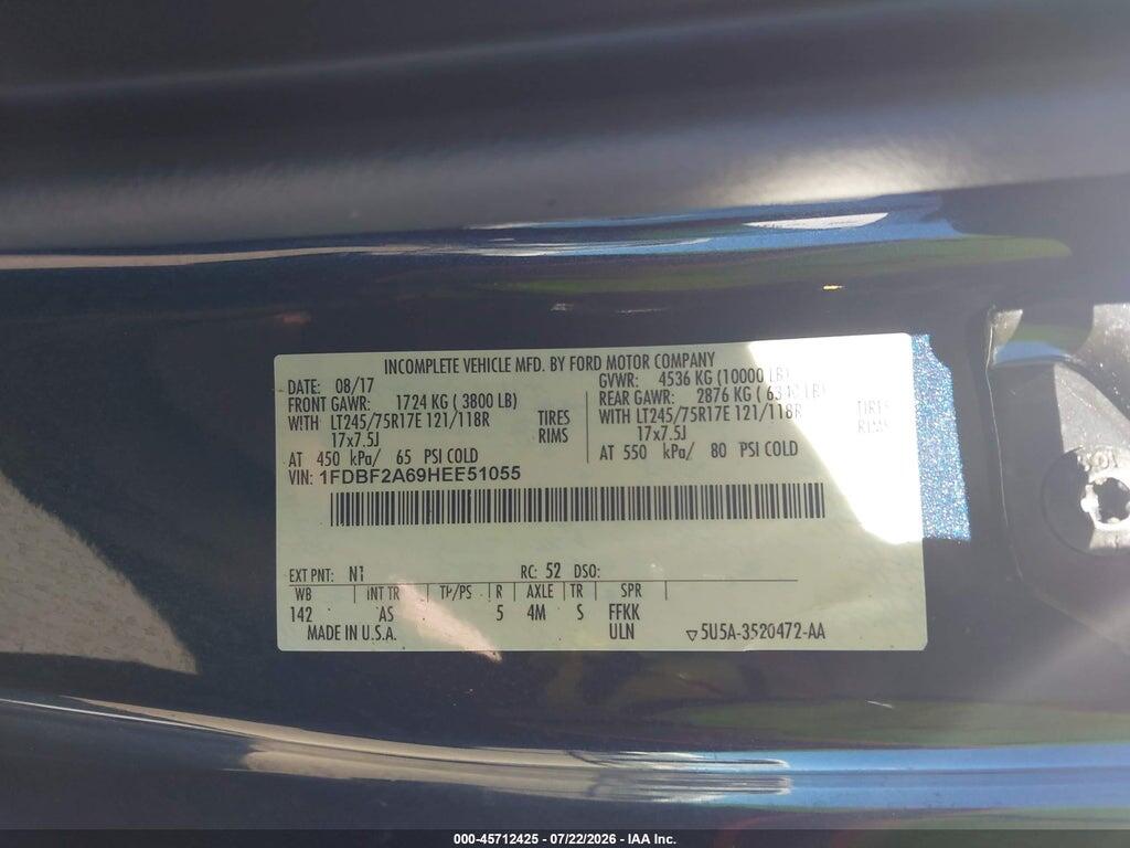 1FDBF2A69HEE51055 2017 FORD F-250 photo no. 9
