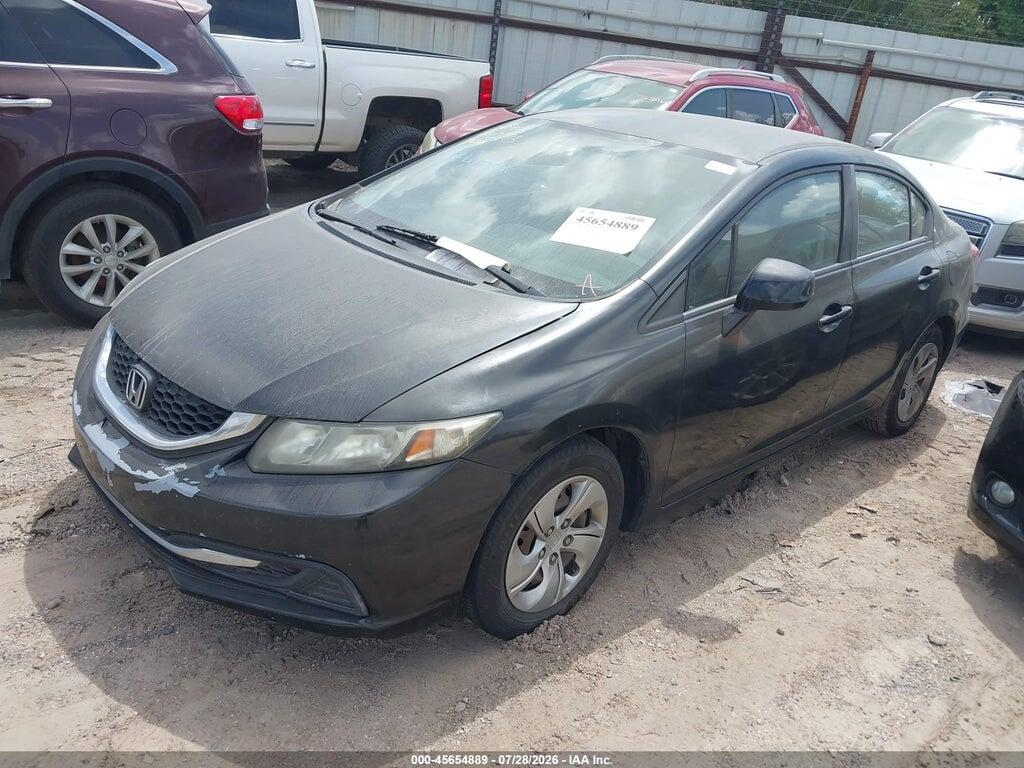 2HGFB2F56DH597709 2013 HONDA CIVIC photo no. 2