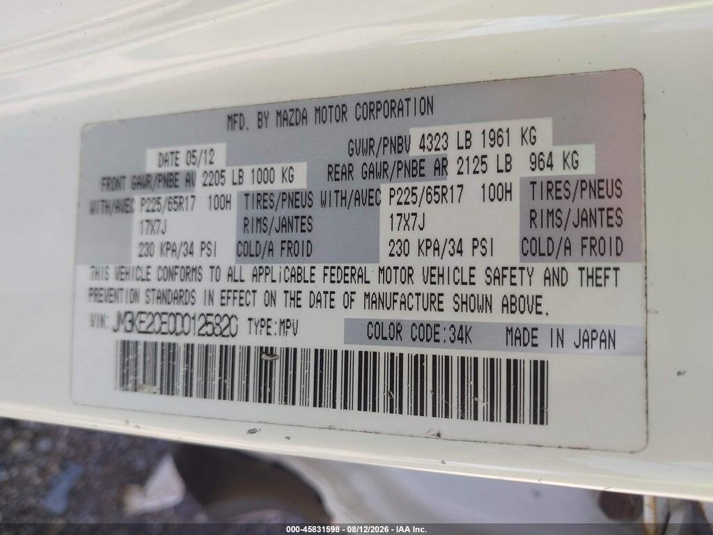 JM3KE2CE0D0125820 2013 MAZDA CX-5 photo no. 9