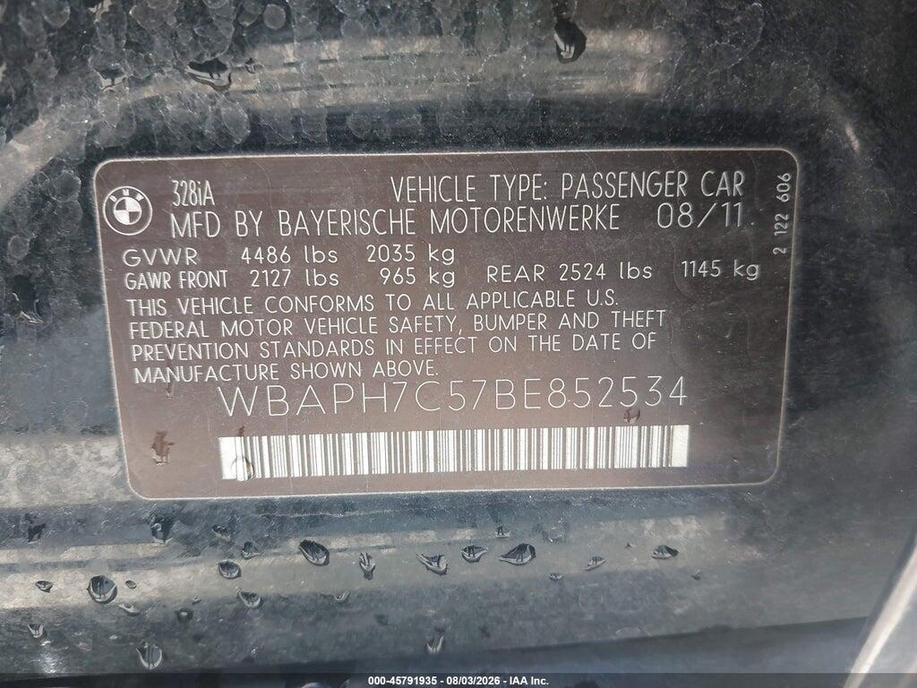 WBAPH7C57BE852534 2011 BMW 328I photo no. 9