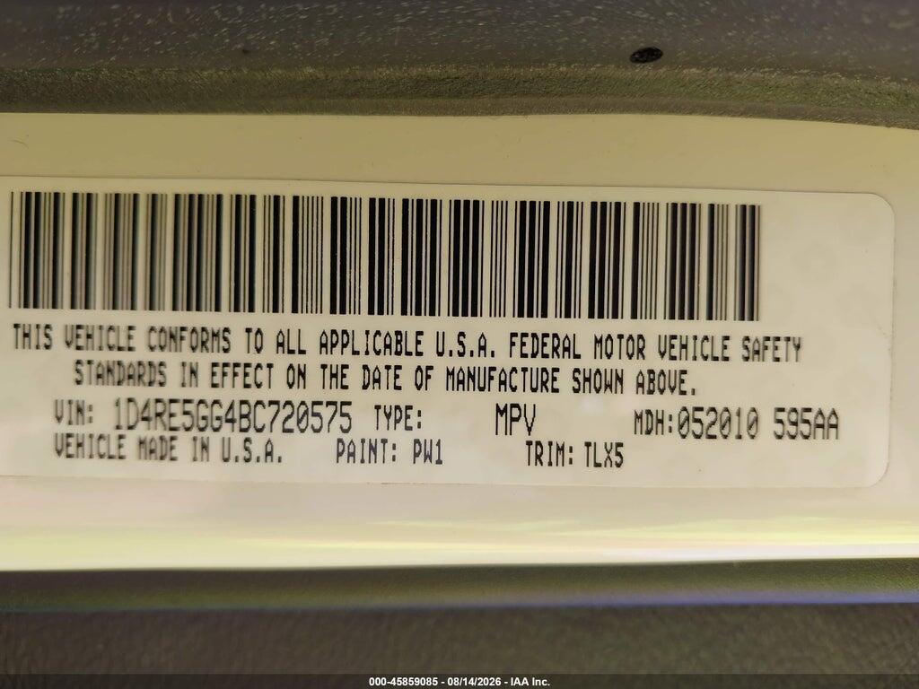 1D4RE5GG4BC720575 2011 DODGE DURANGO photo no. 9