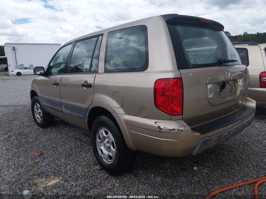 2HKYF18195H564812 2005 HONDA PILOT photo no. 3